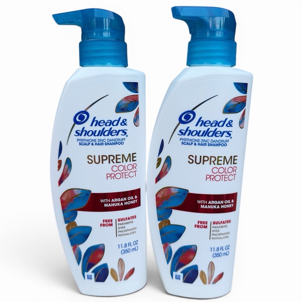 (2x) Head & Shoulders Supreme Color Protect Argan Oil Manuka Honey (11.8 oz)